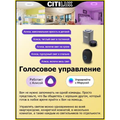 Подвесной светильник Citilux Стратус Смарт CL732A800G