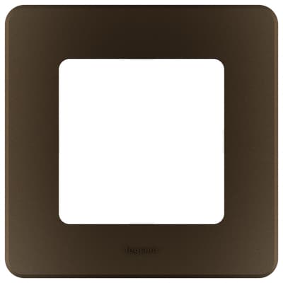 Рамка декоративная универсальная Legrand Inspiria, 1 пост, для горизонтальной или вертикальной установки, цвет "Бронза" 673939