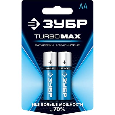 Щелочная батарейка 1.5 в, тип аа, 2 шт, ЗУБР turbo-max 59206-2C_z01