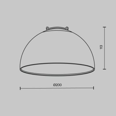 Трековый светильник Maytoni Bowl TR126B-20W3K-B