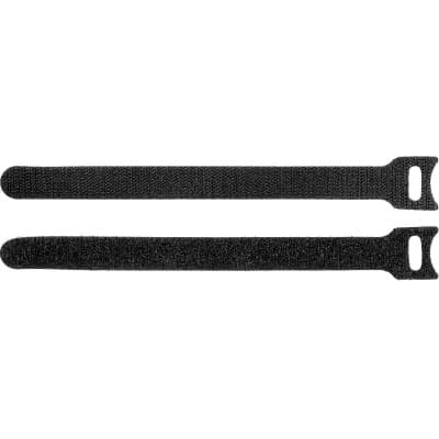Кабельные стяжки-липучки черные ВЕЛЬКРО, 16 х 210 мм, 100 шт, нейлоновые, ЗУБР 30932-100