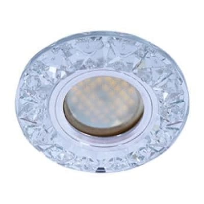 Встраиваемый светильник Ecola MR16 DL1661 GU5.3 Glass хром/прозрачный FK16RGECB
