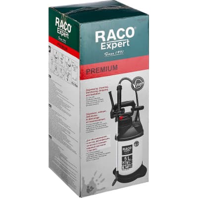 Профессиональный опрыскиватель RACO Pro 500 5 л, для работы с агрессивными химикатами, переносной 4240-54/500