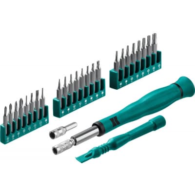 Precision-28 отвертка для точных работ со сменными битами 28 предм., KRAFTOOL 25677