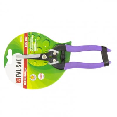 Секатор цветочный, 180 мм, металлические обрезиненные рукоятки, Palisad 60554