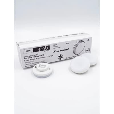Лампа светодиодная Ecola Light GX53 LED 8W Tablet 4200K T5DV80ELC