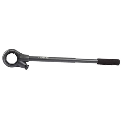Трещотка для клуппов STAYER 1/4"-1 1/4", ручка 620 мм, двухкомпонентная ручка 28265-1/4-5/4