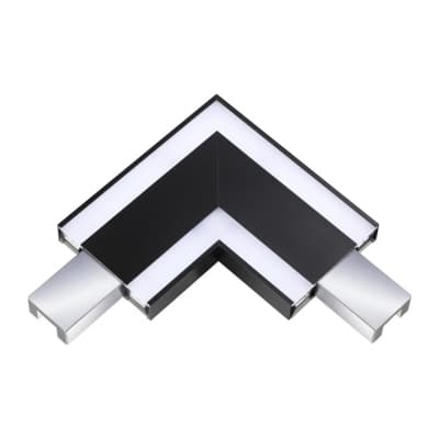 Соединитель угловой токопроводящий IP20 LED 6W только вниз 100-277V ITER 135110 OVER NT20 075 черный