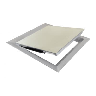 Люк под плитку ПЕРИМЕТР 1100х1100 мм напольный, углом (незаполняемый, с амортизаторами и фиксирующими элементами)