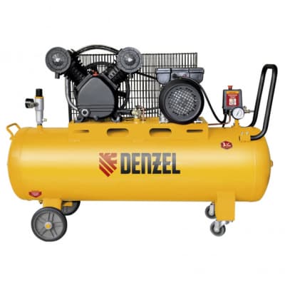 Компрессор DRV2200/100, масляный ременный, 10 бар, производительность 440 л/м, мощность 2,2 кВт Denzel 58088