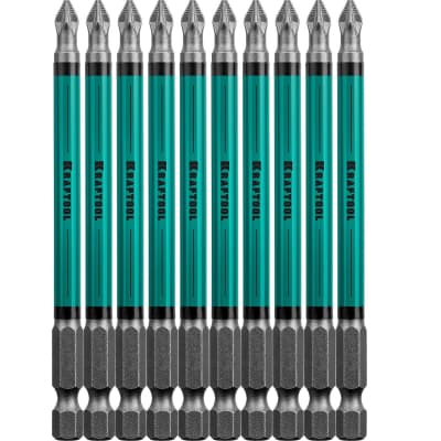 Набор бит Optimum Line KRAFTOOL PZ2, 100 мм, 10 шт., Cr-Mo сталь 26124-2-100-10