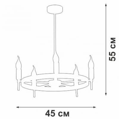 Потолочная люстра Vitaluce V3001-1/5PL