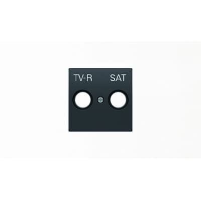 Накладка для TV-R-SAT розетки ABB SKY Чёрный бархат 2CLA855010A1501