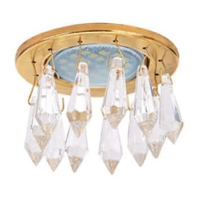 Встраиваемый светильник Ecola MR16 CR1003 GU5.3 Glass золото/прозрачный FZ16RVECB