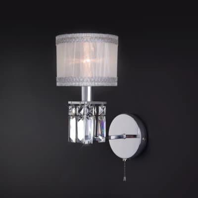 Бра Eurosvet Zaffiro 10099/1 хром/прозрачный хрусталь Strotskis