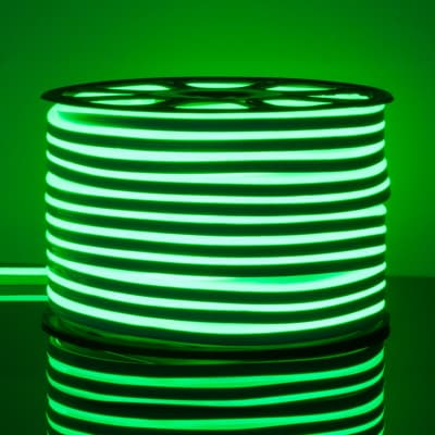 Гибкий неон 9.6W 120Led 2835 IP67 односторонний зеленый, 100 м Elektrostandard LS001 220V