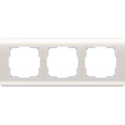 Рамка на 3 поста Werkel Stream WL12-Frame-03 перламутровый W0032113