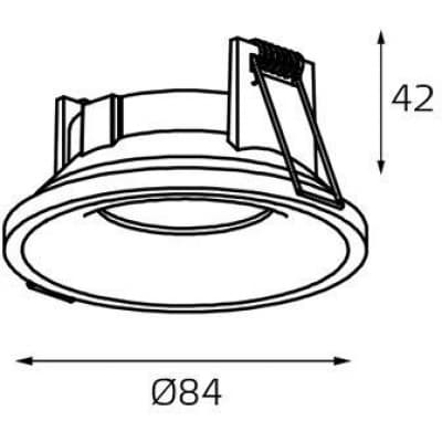 Точечный светильник 7010 IT07-7010 white Italline