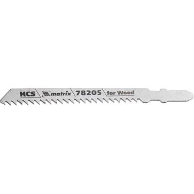 Полотна для электролобзика по дереву, 3 шт, T111C, 75 х 3 мм, HCS Matrix Professional 78205