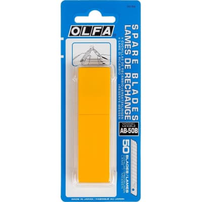 Лезвия сегментированные OLFA 9 х 80 х 0.38 мм OL-AB-50B