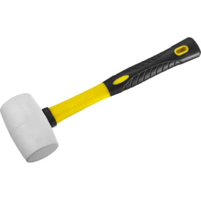 Киянка резиновая белая с фиберглассовой ручкой STAYER 230 г 20533-230 Профессионал