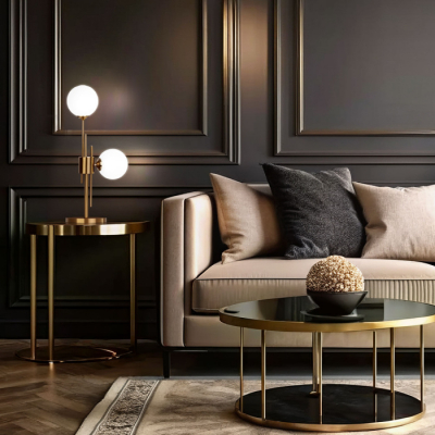 Интерьерная настольная лампа Eurosvet Volver 01383/2 латунь