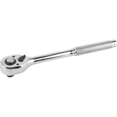 Трещотка для торцовых головок ЗУБР 1/2", 72 зубца, Cr-V сталь, цельнометаллическая 27739-1/2
