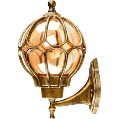 Светильник садово-парковый, серии «Версаль» FERON PL3701 1*60W, E27, 230V, IP44, цвет черное золото 11349