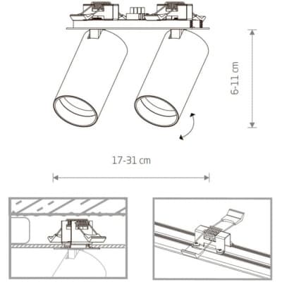 Спот Nowodvorski Mono Surface 7684