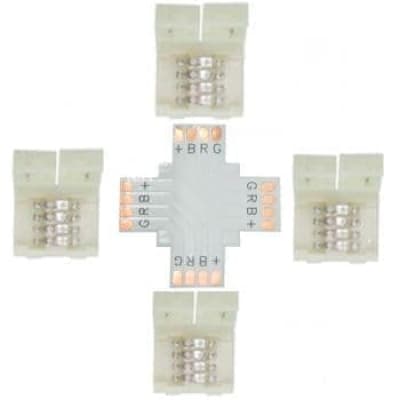 Коннектор для светодиодной ленты RGB Ecola LED Strip Connector жесткий X SC41UXESB