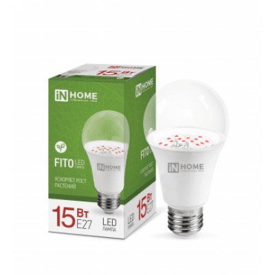 Лампа светодиодная LED-A60-FITO 15Вт 230В Е27 IN HOME 4690612036502