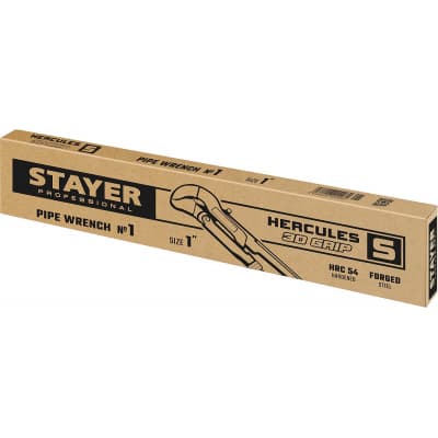 STAYER HERCULES-S, №1, ключ трубный, изогнутые губки 27311-1_z01