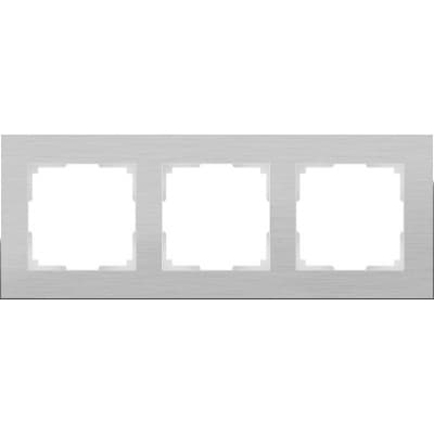 Рамка на 3 поста Werkel Aluminium WL11-Frame-03 алюминий 4690389073649