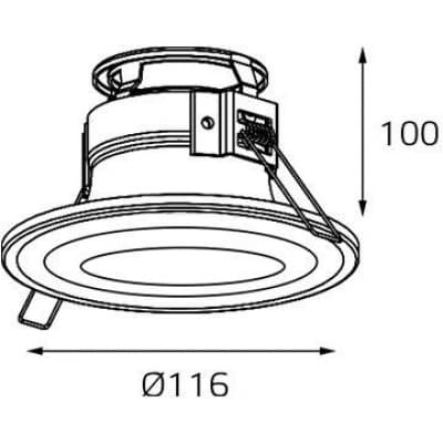 Точечный светильник 7012 IT07-7012 white Italline