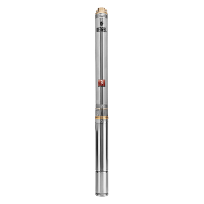 Скважинный насос DWC-3-60, центробежный, диаметр 3", 800 Вт, 3300 л/ч, напор 60 м Denzel 97255