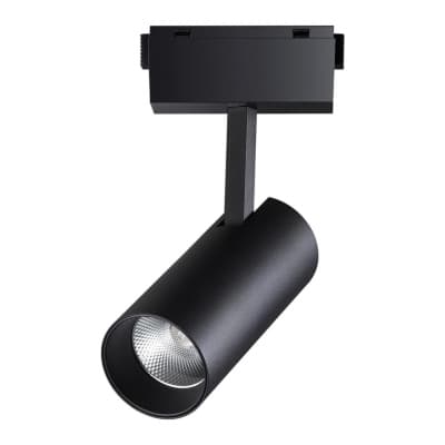 Трековый светильник для низковольного шинопровода IP20 LED 4000K 30W 48V KIT 358527 SHINO NT21 000 черный   NOVOTECH KIT 358527