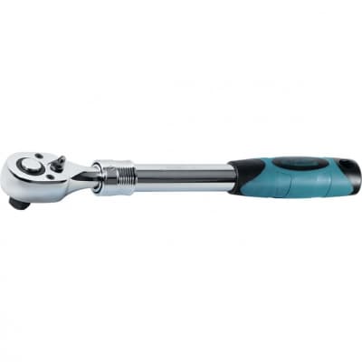 Ключ телескопический трещоточный 1/2, 305-445 мм, CrV, хромированная, двухкомпонентная рукоятка Gross 14070