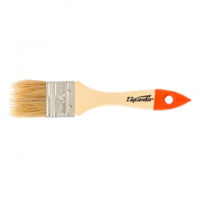Кисть плоская Slimline 1,5 (38 мм), натуральная щетина, деревянная ручка Sparta 824255