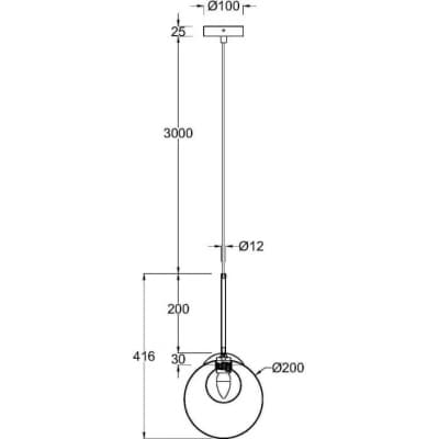 Подвесной светильник Maytoni Basic form MOD521PL-01G3