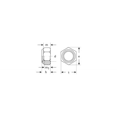 Оцинкованная гайка ЗУБР DIN 985 с нейлоновым кольцом, M4, 5 кг, кл. пр. 6 303580-04