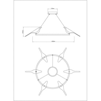 Подвесной светильник Divinare Summer 1188/06 LM-42