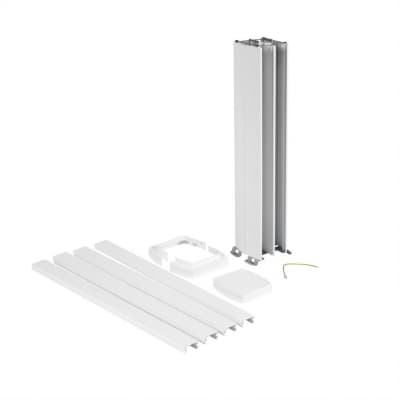 Мини-колонна Snap-On алюминиевая с крышкой из пластика 4 секции, высота 0,68 метра, цвет белый Legrand 653043
