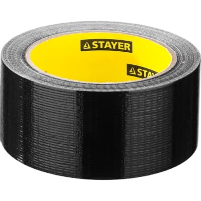 Армированная лента STAYER 48 мм х 25 м, черная, на тканевой основе 12086-50-25