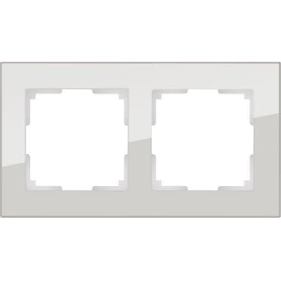 Рамка на 2 поста Werkel Favorit WL01-Frame-02 дымчатый 4690389061318
