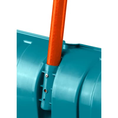 Снеговая лопата GRINDA PROLine FIBER-500 500 мм пластиковая с алюминиевой планкой, особопрочный легкий черенок из фибергласса, V-ручка 39940