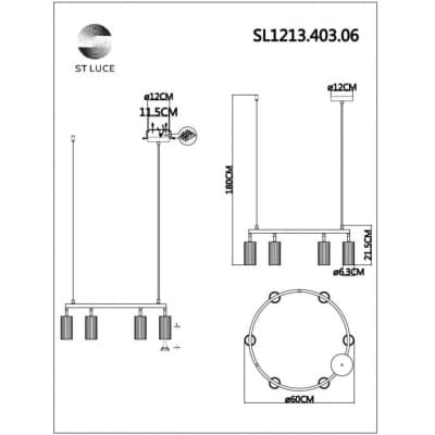 Подвесной светильник ST Luce Kendo SL1213.403.06
