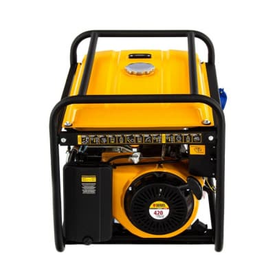 Генератор бензиновый GE 7900, 6.5 кВт, 220 В/50 Гц, 25 л, ручной пуск Denzel 94638