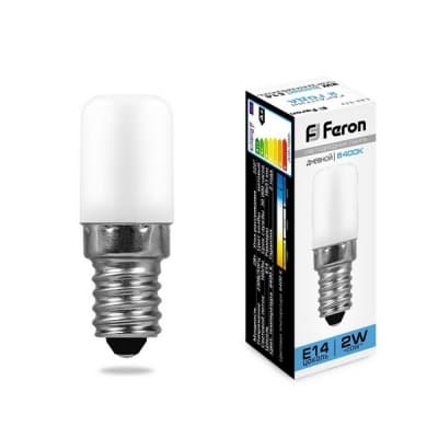 Лампа светодиодная FERON LB-10, для холодильника (капсульная), 2W 230V E14 6400К 25988