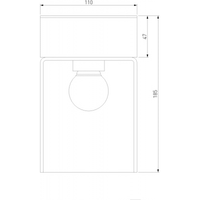 Потолочный светильник уличный Elektrostandard Atrani 35085/F черный
