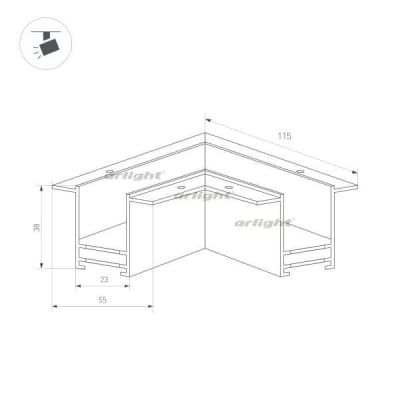 Коннектор Arlight MAG-25 034229